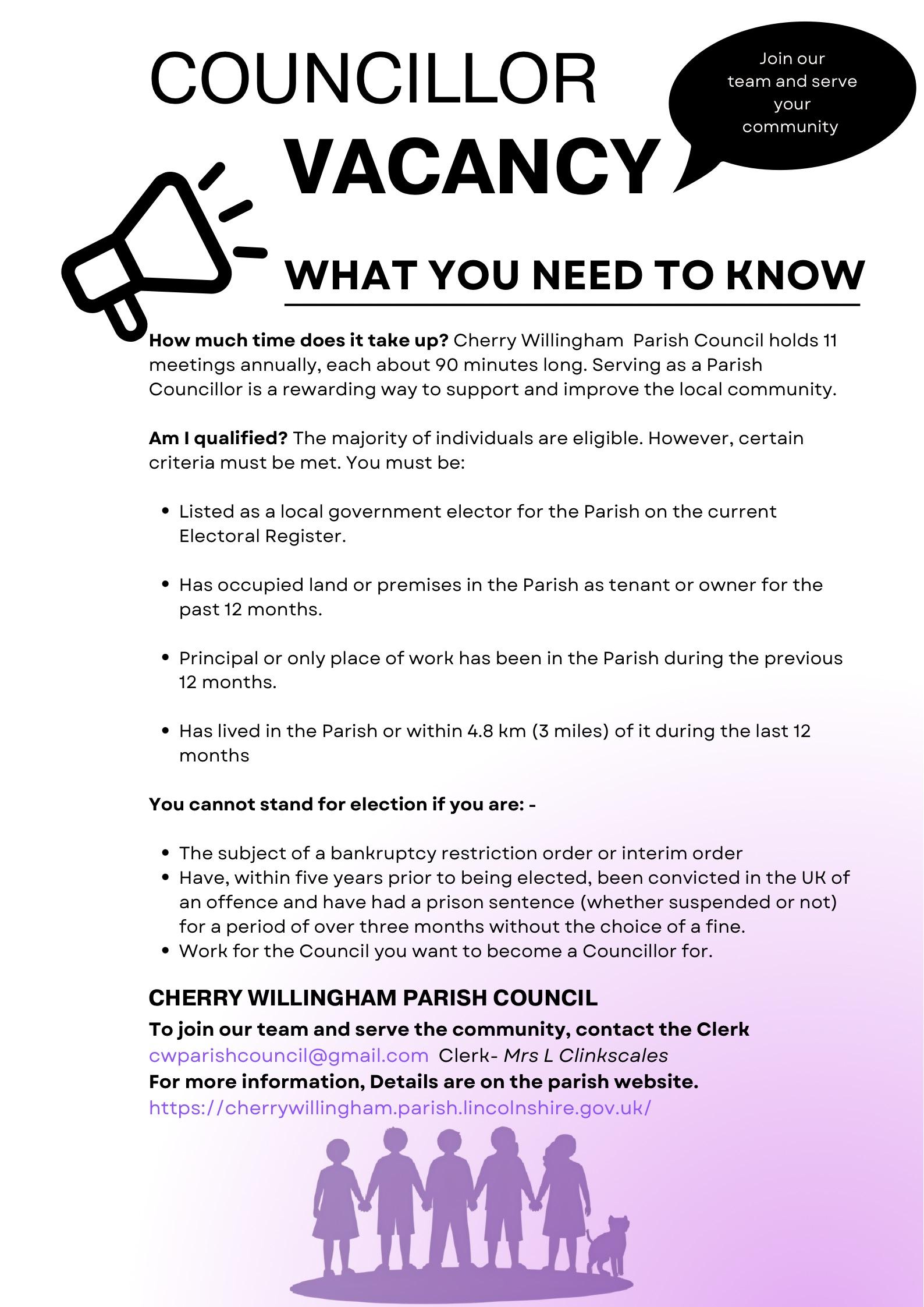 Councillor Vacancy